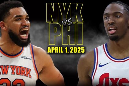 New York Knicks Highlights vs. Philadelphia 76ers | April 1, 2025 – NBA